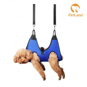 [PETLEAD]펫리드 강아지 해먹 거치대세트 반려견발톱깎기 반려견샤워후몸닦기 애견안전벨트미용해먹(L)