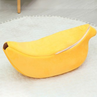 폭신폭신 인테리어 반려동물 고양이 바나나 침대 소형