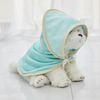 강아지 목욕수건 애완견 목욕타월 모자달린 타월