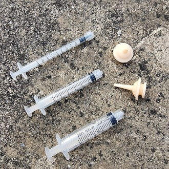 실리콘 반려동물 강급주사기 물약 수유용품 5종세트