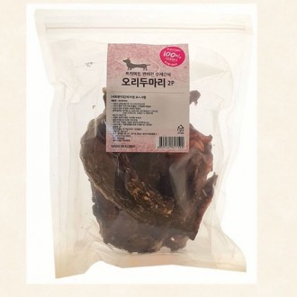 강아지 간식 육포 애견 간식 강아지밥 오리 2마리