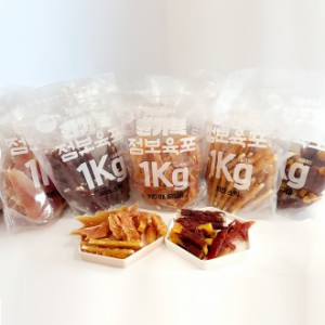 한가득 펫블리스 강아지 육포간식 사사미 1kg