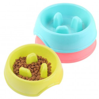 강아지 고양이 슬로우 애견 애묘 식기 밥그릇