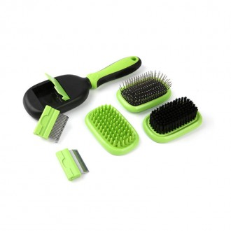 강아지 고양이 원터치 단모종 장모종 빗 슬리커브러쉬 털제거 브러쉬 5종세트