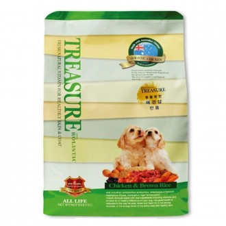 트레져 홀리스틱 치킨 현미 1.2kg 전견용 건식 사료
