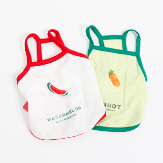 PET 강아지 옷 나시 수박 당근 여름 티셔츠 외출복