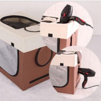 강아지 고양이 반려동물 스퀘어 드라이룸 접이식 외출가방