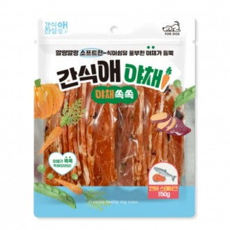 간식애야채 강아지 간식 애견간식 연어 스테이크 150g