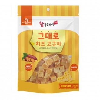 참좋은간식 강아지간식 건조 애견간식 큐브 연어 250g
