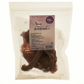 강아지 간식 육포 애견 간식 강아지밥 오리 1마리