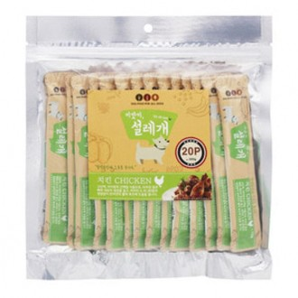 설레개 치킨 20P 활력촉진 애견 기능성간식