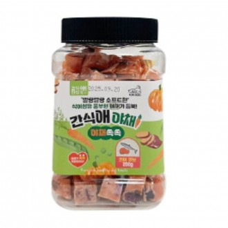 간식애야채 강아지 간식 애견간식 야채 연어큐브 200g