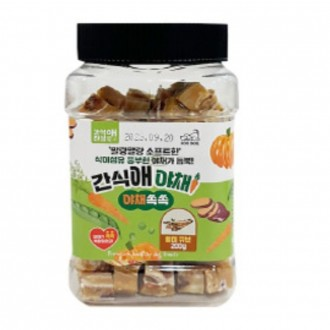 간식애야채 강아지 간식 애견간식 야채 황태큐브 200g